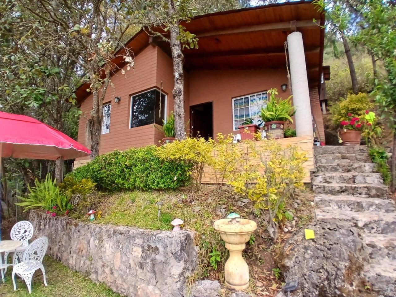 Cabana Con Banera Y Chimeneas En Puesta De Sol El Pacifico 外观 照片